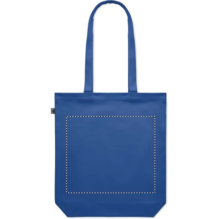 Schemat znakowania dla Transfer sitodruk - T1 na gadżecie: Płócienna torba 270 gr/m², Niebieska