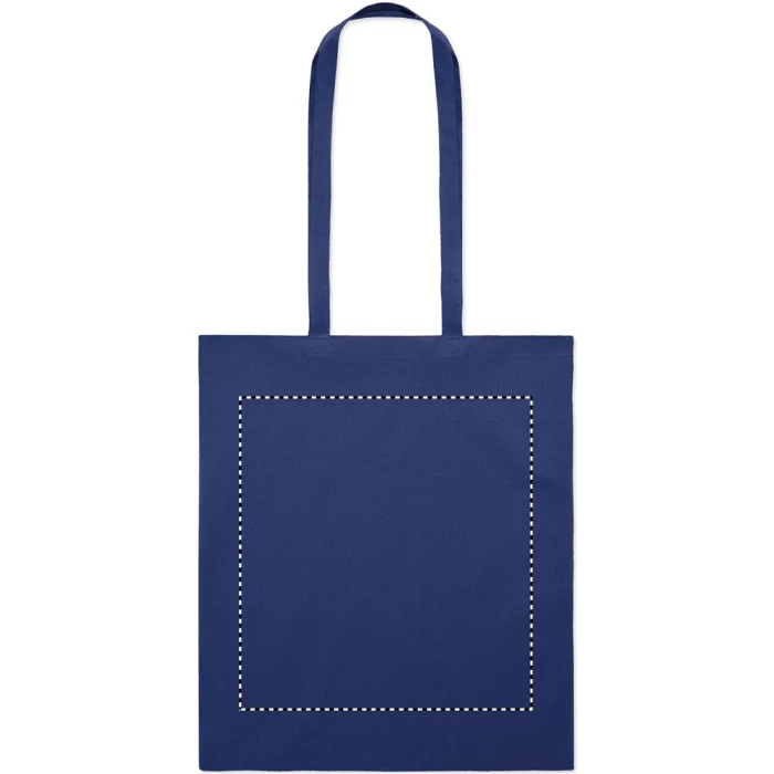 Schemat znakowania dla Transfer sitodruk - T1 na gadżecie: Torba z bawełny organicznej, Granatowa