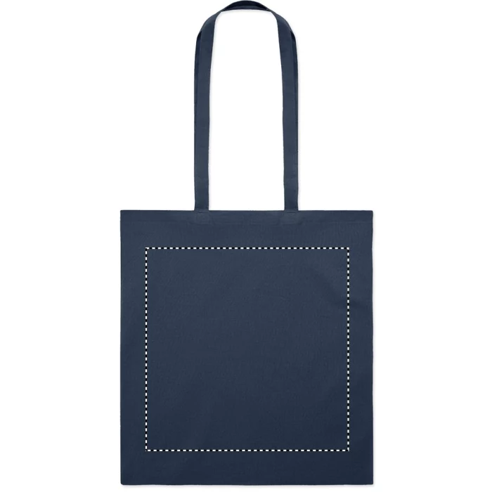 Schemat znakowania dla Termotransfer odblaskowy - TR na gadżecie: Bawełniana torba na zakupy w kolorze dark navy