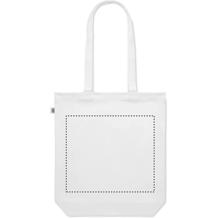Schemat znakowania dla Transfer sitodruk - T1 na gadżecie: Płócienna torba 270 gr/m², Biała
