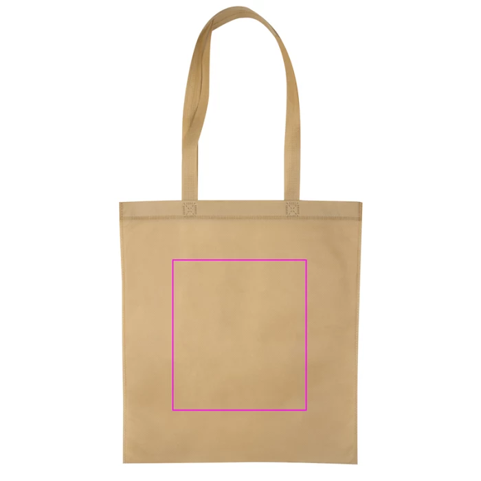 Schemat znakowania dla Sitodruk - S1 na gadżecie: Torba non woven brązowa