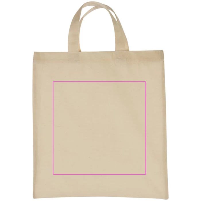 Schemat znakowania dla Sitodruk - ST1 na gadżecie: Mała torba bawełniana, krótkie uchwyty