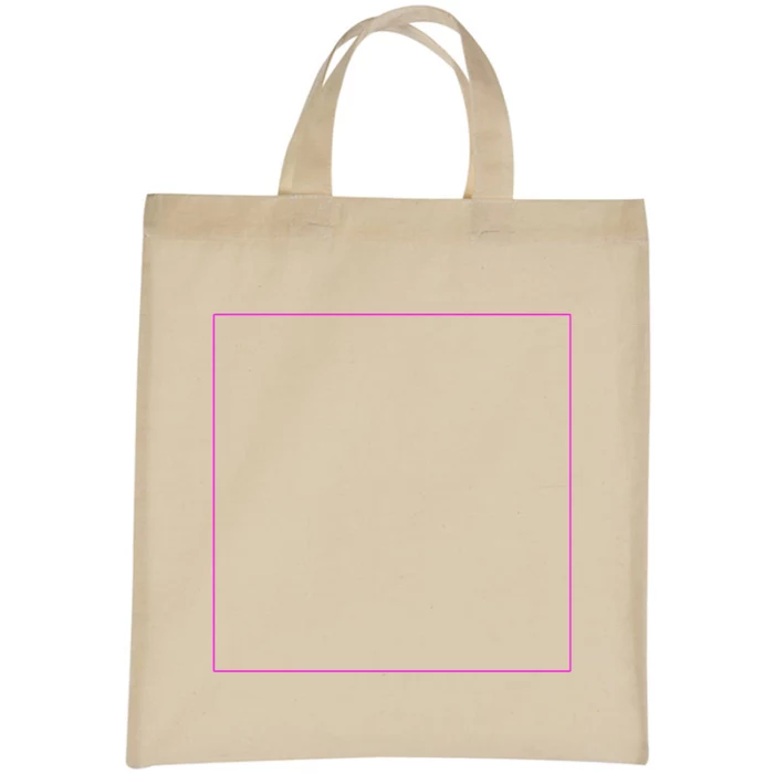 Schemat znakowania dla DTF - DTF2 na gadżecie: Mała torba bawełniana, krótkie uchwyty