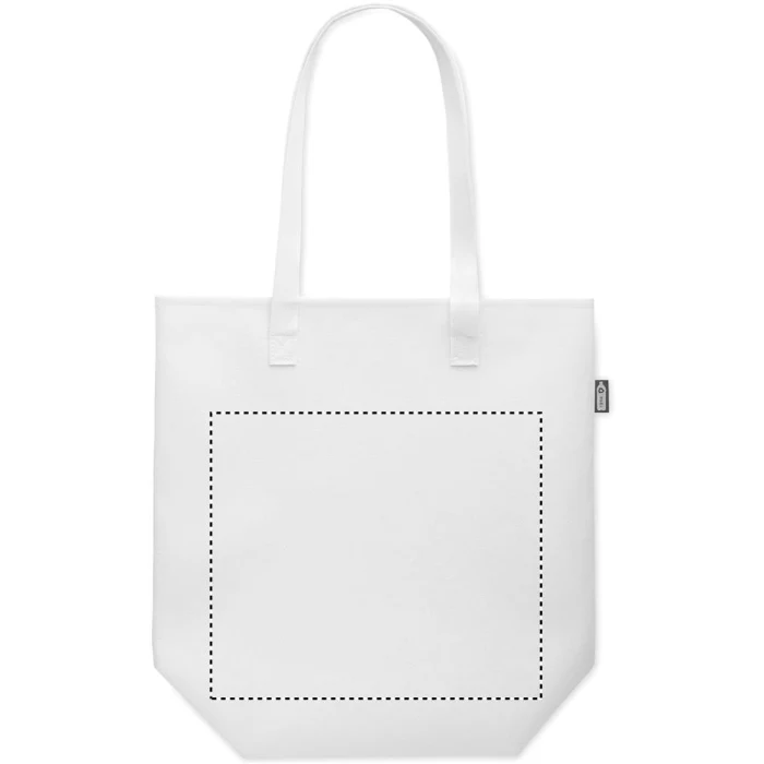 Schemat znakowania dla Transfer cyfrowy - TD1 na gadżecie: Torba na zakupy z filcu RPET Nata, Biała