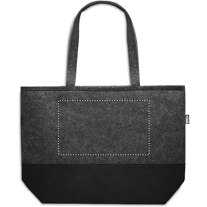Schemat znakowania dla Termotransfer odblaskowy - TR na gadżecie: Torba na zakupy z filcu RPET Duo indico