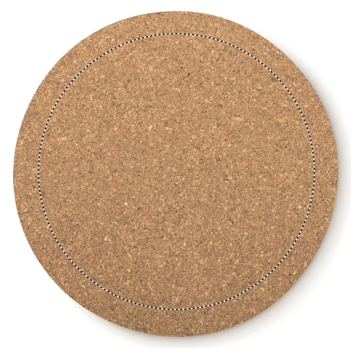 Schemat znakowania dla Grawerowanie laserowe - L3 na gadżecie: Podkładka korkowa okrągła 