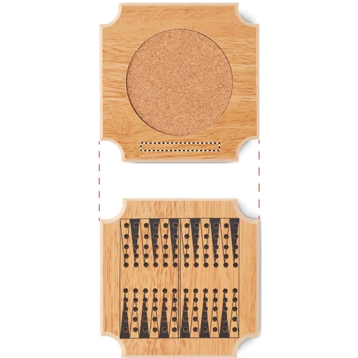 Schemat znakowania dla Grawerowanie laserowe - L3 na gadżecie: 4 - częściowy zestaw Coastgame z gierami