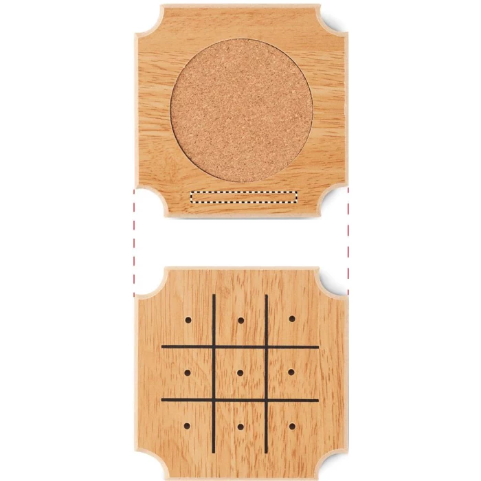 Schemat znakowania dla Grawerowanie laserowe - L3 na gadżecie: 4 - częściowy zestaw Coastgame z gierami