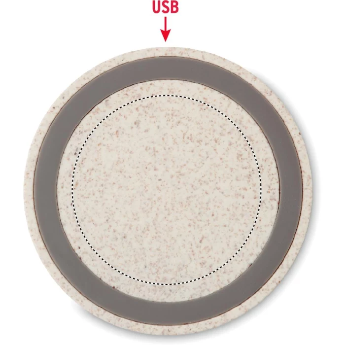 Schemat znakowania dla Tampondruk - P5 na gadżecie: Eko Ładowarka indukcyjna słomy przenicy