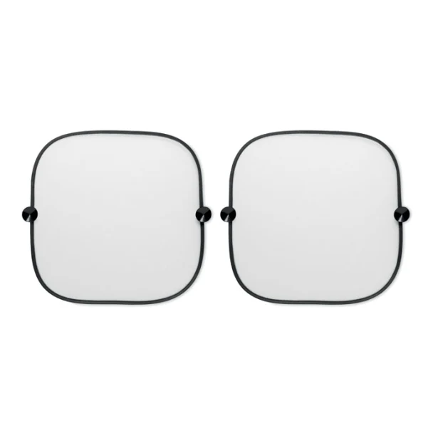 Czarne osłony przeciwsłoneczne Sombra Light z logo – 2 szt.