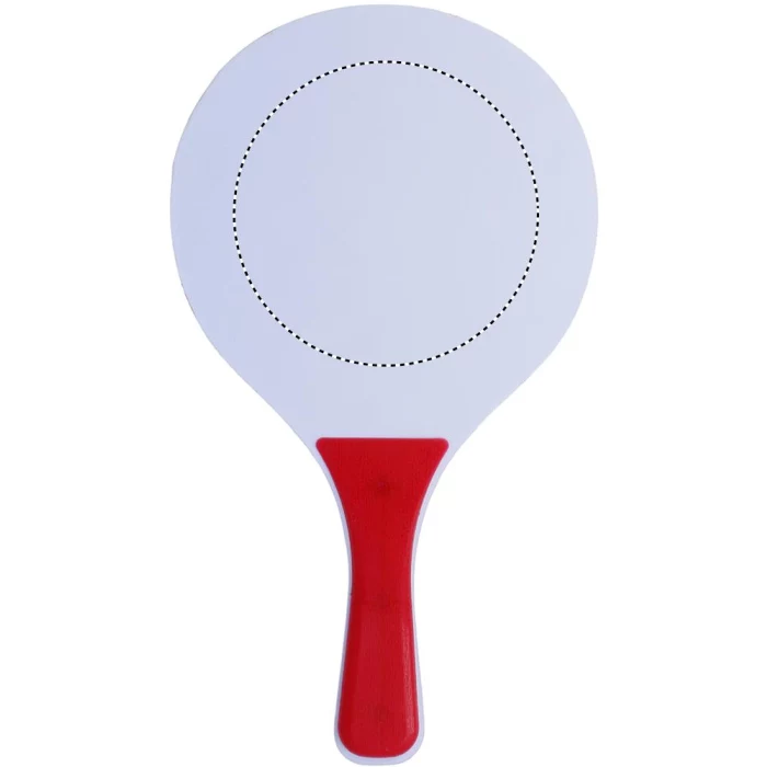 Schemat znakowania dla Sitodruk - S3 na gadżecie: Zestaw do tenisa na plaży Mini match, czerwony