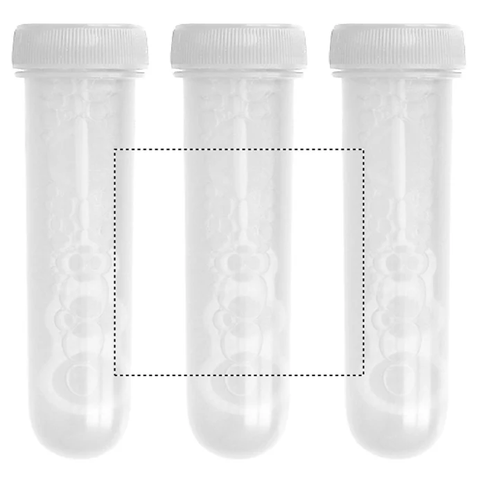 Schemat znakowania dla Etykieta - DL na gadżecie: Zestaw do baniek mydlanych, biały