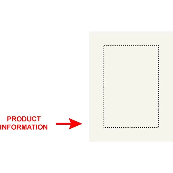 Schemat znakowania dla Doming - DO1 na gadżecie: Czerwone filcowe zawieszki z logo – komplet 6 świątecznych sztuk