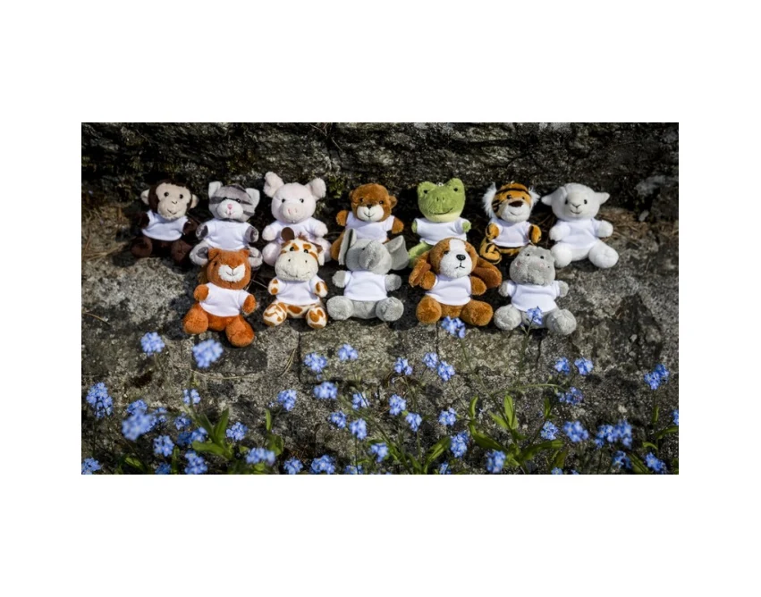 Pluszowy brelok wiewiórka Ginny z logo, pomarańczowy