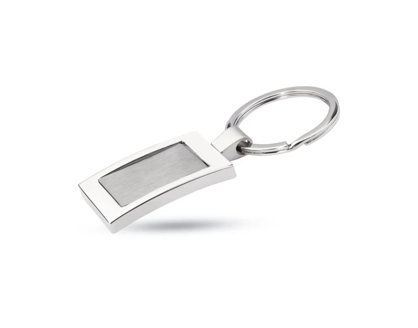 Brelok metalowy Harrobs srebrny z grawerem w pudełku