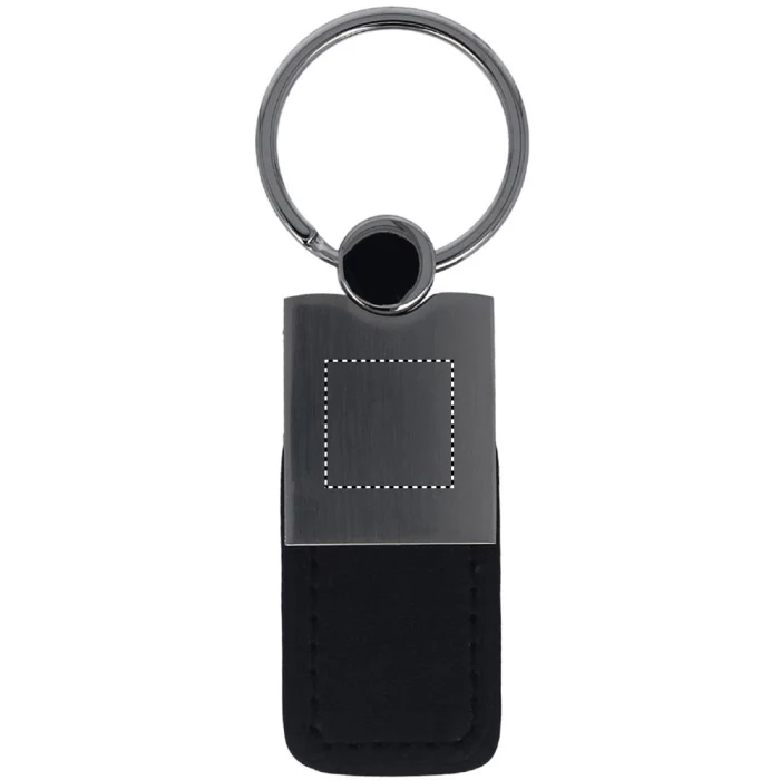 Schemat znakowania dla Grawerowanie laserowe - L2 na gadżecie: Czarny skórzany brelok z grawerem logo Columbus