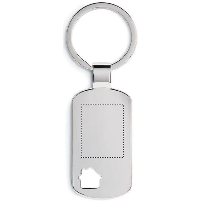 Schemat znakowania dla Tampondruk - P4 na gadżecie: Brelok do kluczy z motywem domku