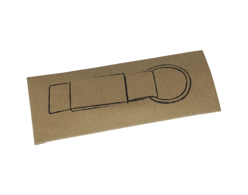 Brelok żółty metalowy z logo – elegancki gadżet firmowy