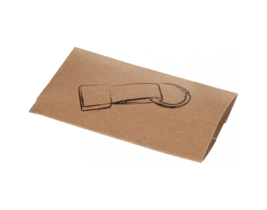 Niebieski brelok z grawerem logo, metal i pasek PU