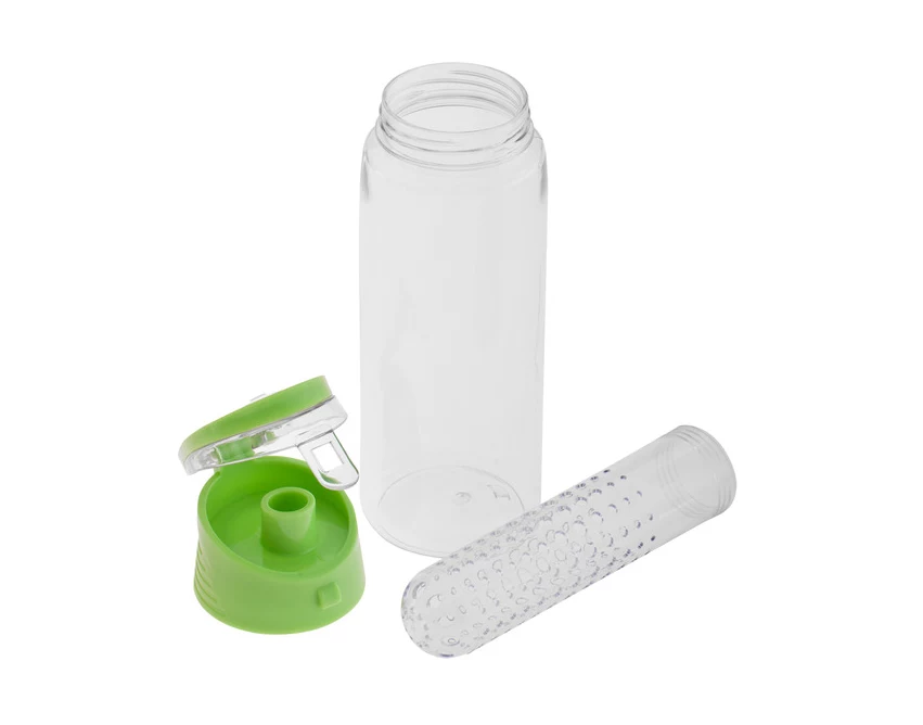 Bidon Sportowy  Mint 700 ml, jasnozielony/transparentny
