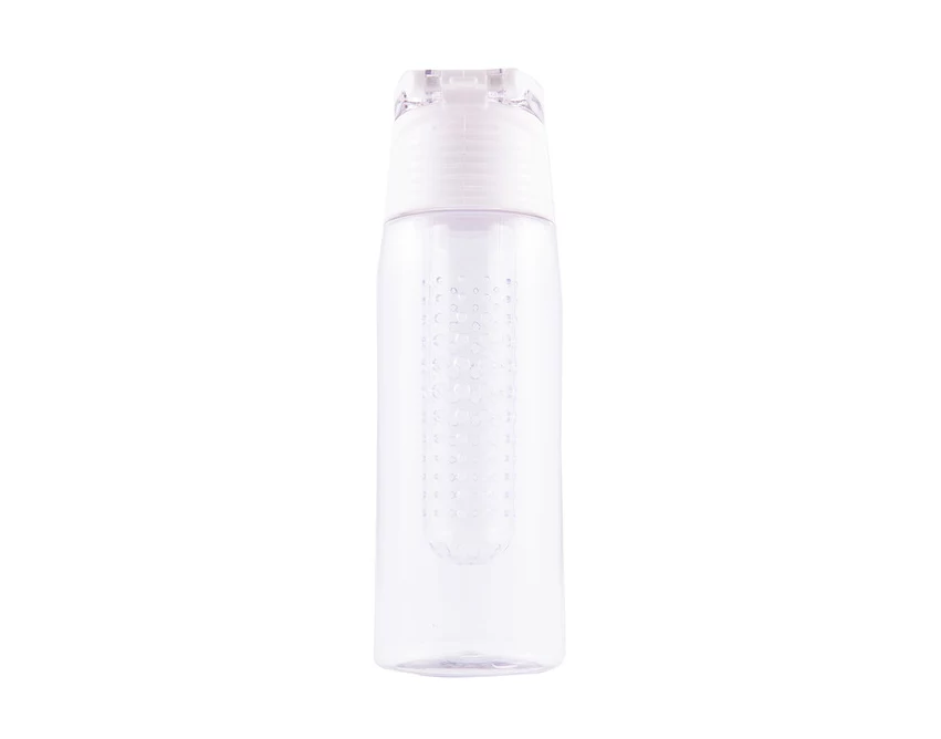 Bidon Sportowy Mint 700 ml, biały/transparentny