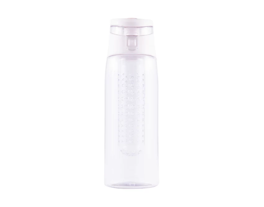 Bidon Sportowy Mint 700 ml, biały/transparentny