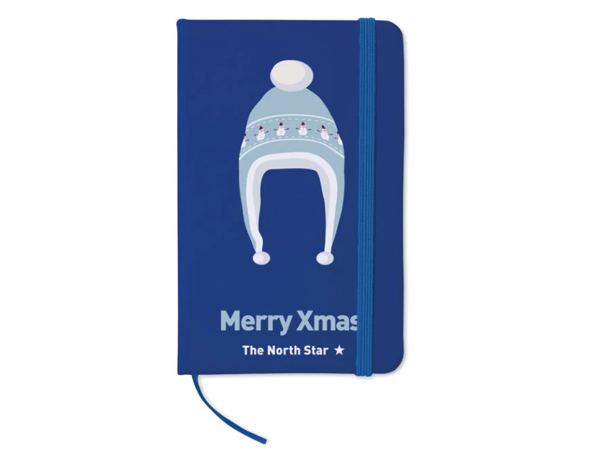 Notes reklamowy A6 niebieski PU z logo – Notelux