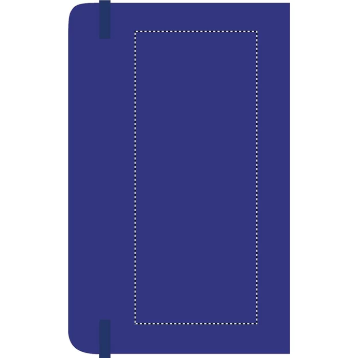 Schemat znakowania dla Termotransfer odblaskowy - TR na gadżecie: Notes reklamowy A6 niebieski PU z logo – Notelux