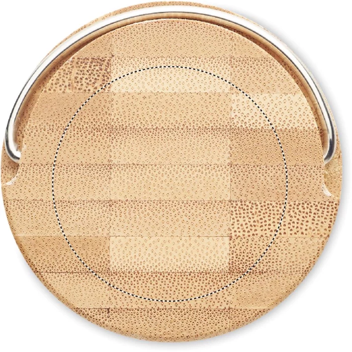 Schemat znakowania dla Tampondruk - P4 na gadżecie: Butelka 500ml, bambusową pokrywka 