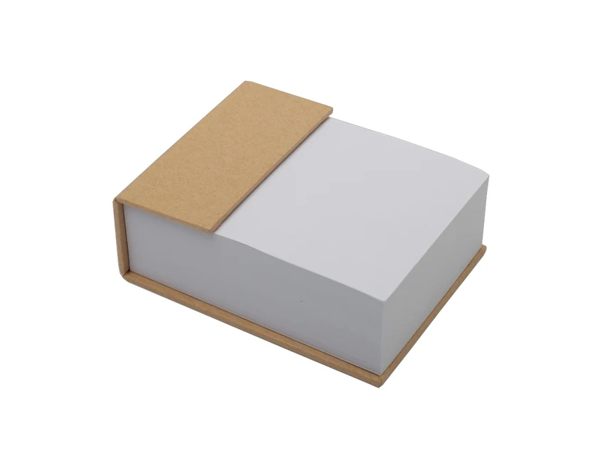 Beżowa kostka z logo 400 karteczek, karton 1250 g