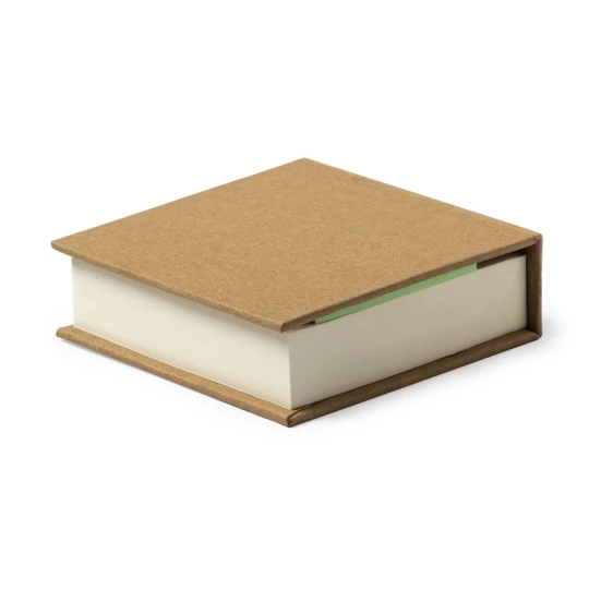 Eko karteczki z logo w kartonowym etui 7,5x8 cm