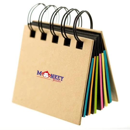 Zestaw karteczek z logo w czarnej okładce, 250 sztuk