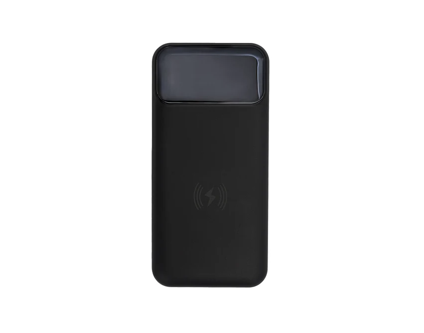 Power bank Supremi 20000 mAh czarny z indukcją i logo