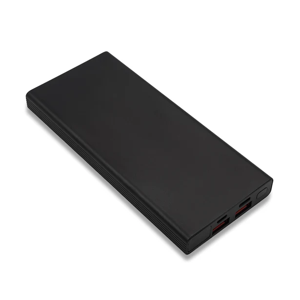 Power bank 10000 mAh Rapido czarny aluminium z logo