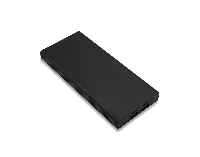 Power bank 10000 mAh Rapido czarny aluminium z logo