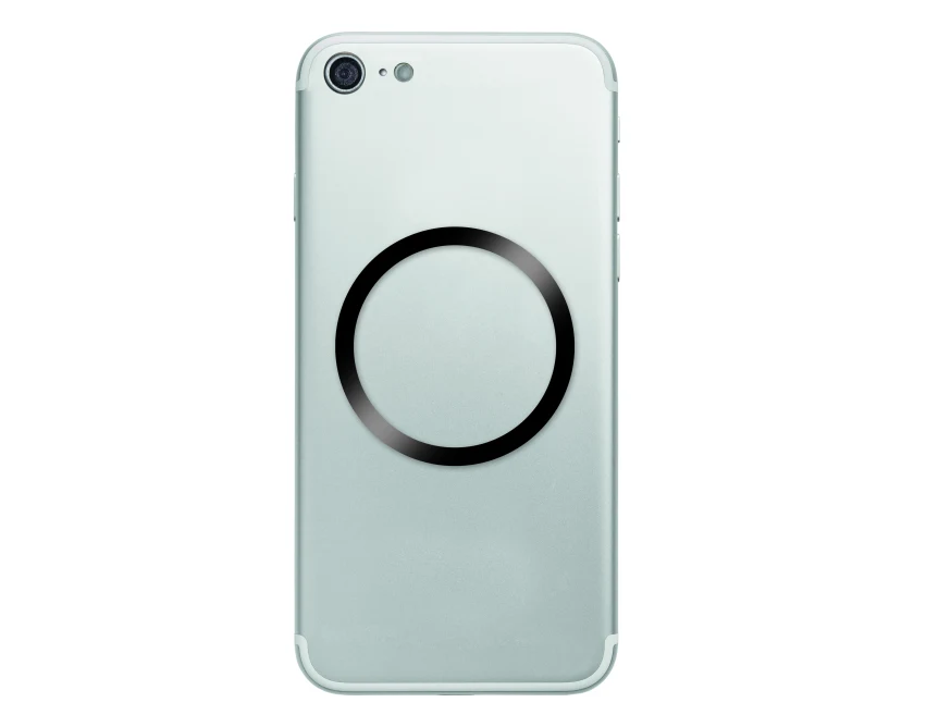 Czarna ładowarka magnetyczna 15W + powerbank 5000 mAh z logo