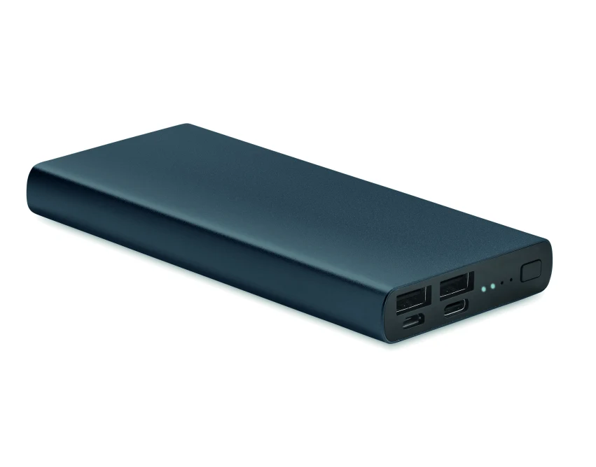 Powerbank 10000mAh PD Francuski Granat Aluminium z Logo