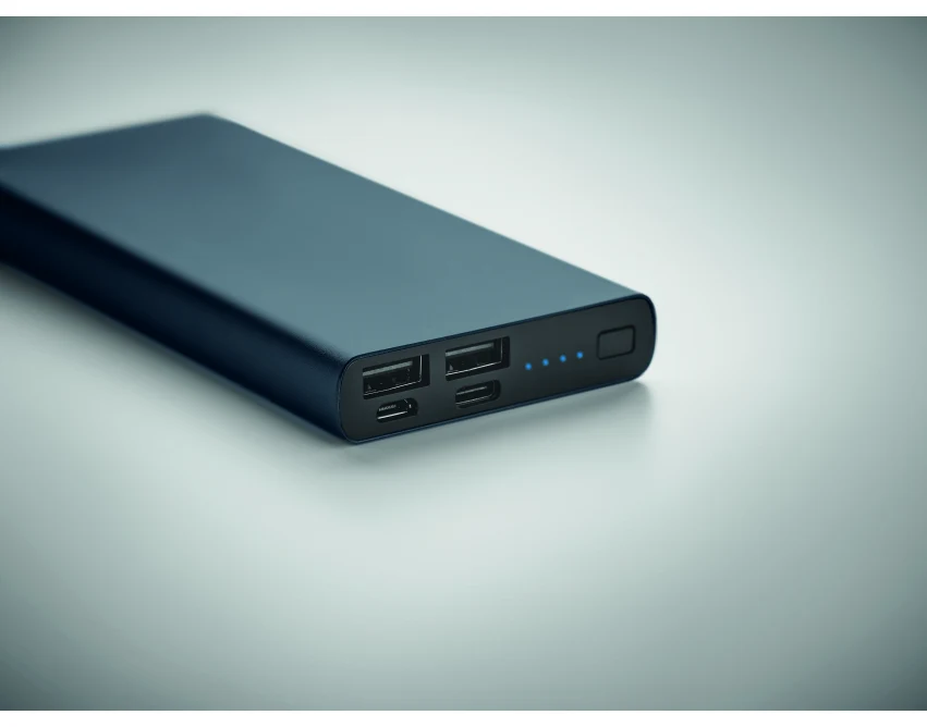 Powerbank 10000mAh PD Francuski Granat Aluminium z Logo