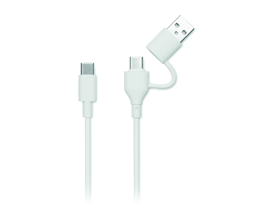 Biały powerbank 5000 mAh z logo – ekologiczny i elegancki