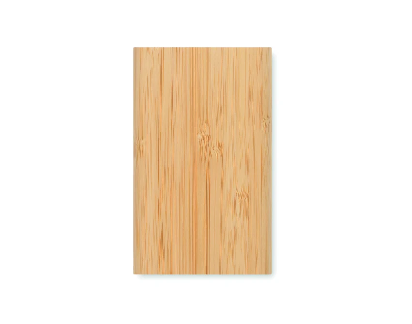 Bambusowy power bank 4000 mAh z logo USB-C ArenaPower C