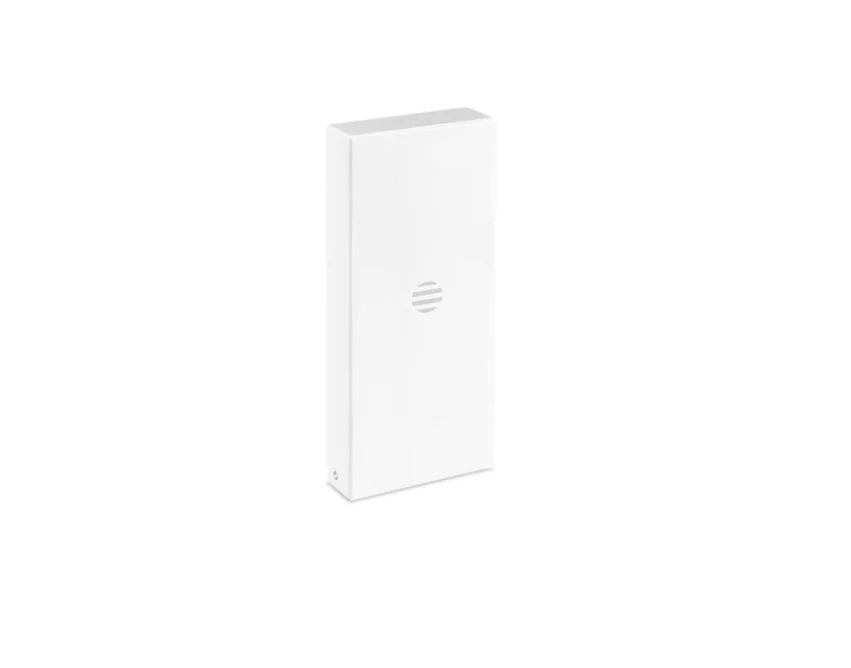 Power bank 10000 mAh srebrny mat z logo – aluminium, USB-C