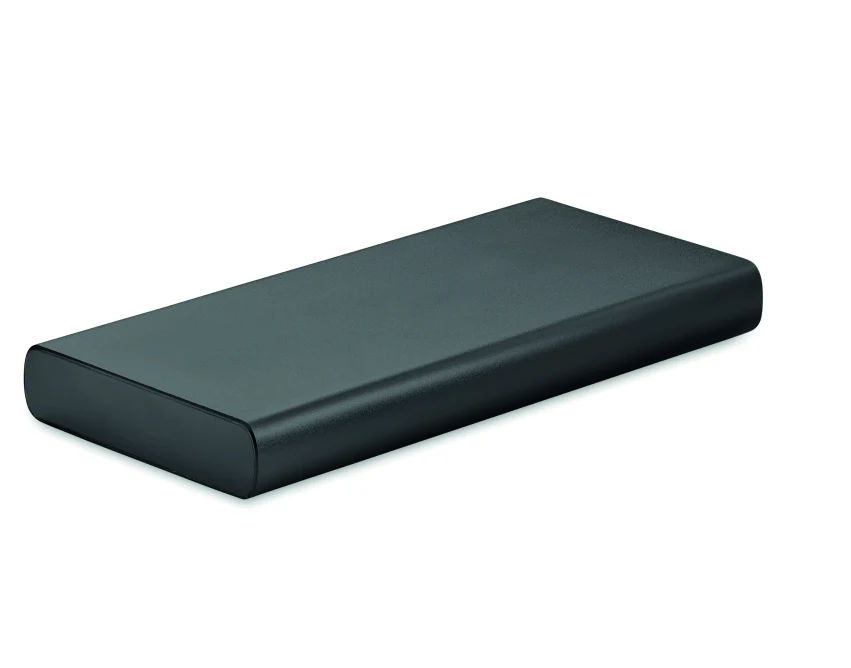Power bank 10000mAh czarny z recyklingu z logo USB-C PD 18W