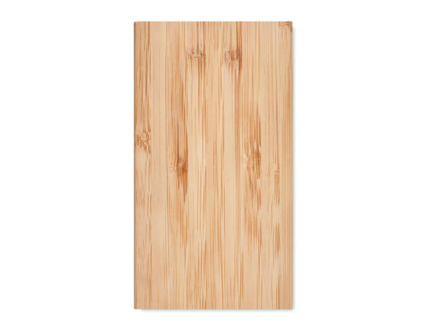 Bambusowy powerbank solarny 4000 mAh z logo Arena