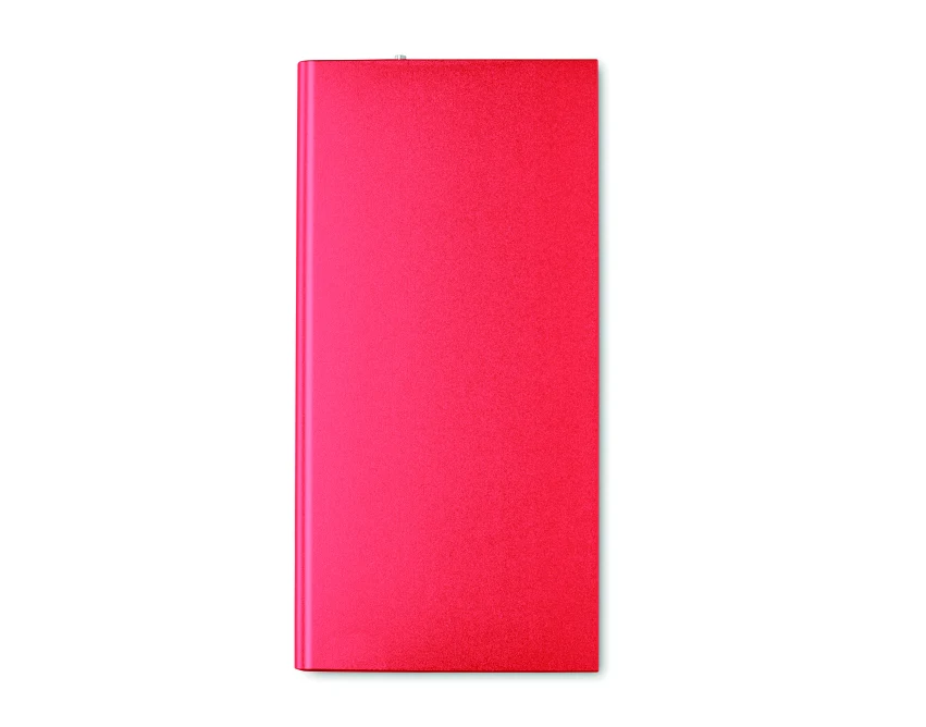 Power bank 8000mAh czerwony z logo – Powerflat8 aluminium