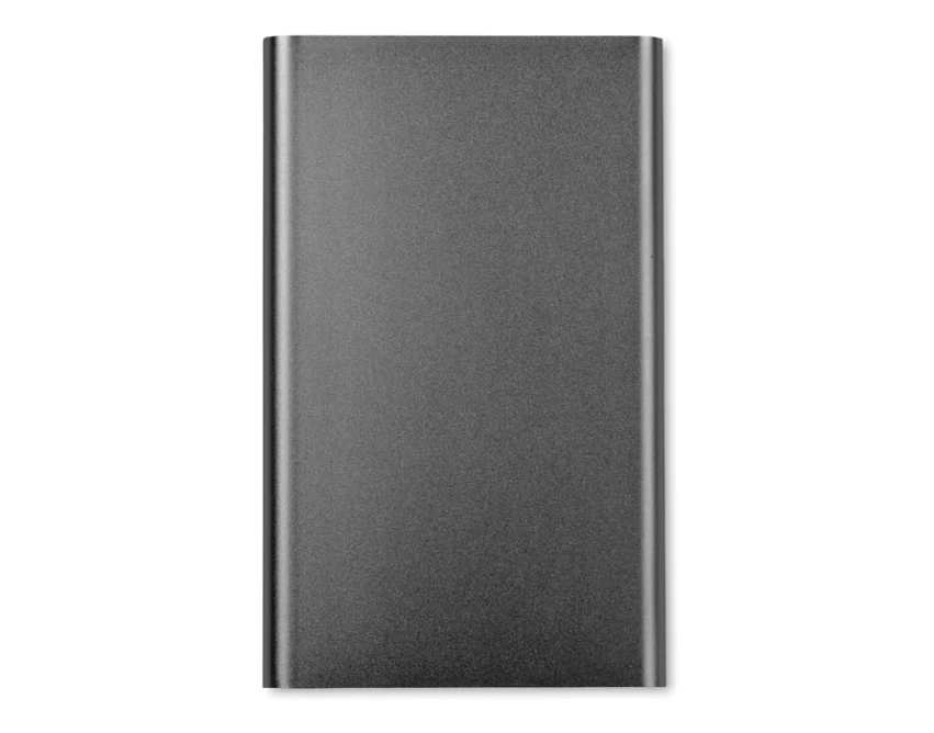 Powerbank tytanowy 4000mAh z grawerem logo – aluminium eco