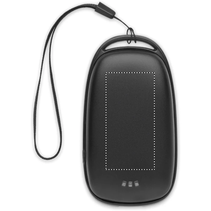 Schemat znakowania dla Doming - DO1 na gadżecie: Power bank 4000 mAh czarny z grawerem i ogrzewaczem dłoni