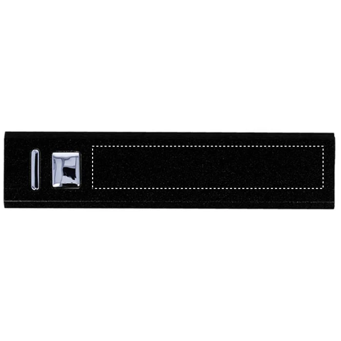 Schemat znakowania dla Nadruk UV - PD3 na gadżecie: Czarny power bank z grawerem logo 2200 mAh, aluminium