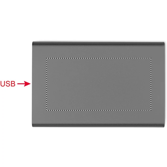 Schemat znakowania dla Tampondruk - P5 na gadżecie: Tytanowa ładowarka bezprzewodowa 15W z logo, powerbank 5000mAh