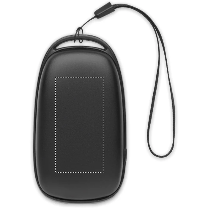 Schemat znakowania dla Etykieta - DL na gadżecie: Power bank 4000 mAh czarny z grawerem i ogrzewaczem dłoni