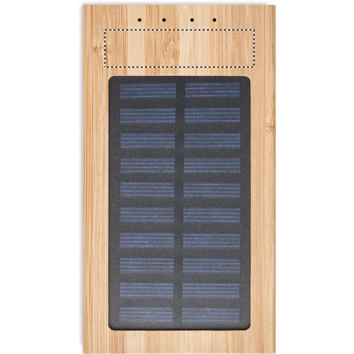 Schemat znakowania dla Doming - DO1 na gadżecie: Bambusowy powerbank solarny 4000 mAh z logo Arena